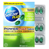 Фото Sinus, гели от аллергии и кашля PowerMax, максимальная эффективность, 24 жидких геля