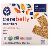Фото Smart Bars, органические батончики для малышей, с морковным фиником, 5 батончиков, по 24 г (0,84 унции)