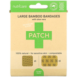 Фото Large Bamboo Bandages with Aloe Vera, 10 Mix Pack