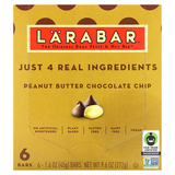 Фото The Original Real Fruit & Nut Bar, арахисовая паста и шоколадная крошка, 6 батончиков по 45 г (1,6 унции)