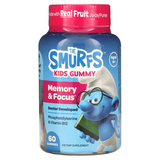 Фото The Smurfs, жевательные мармеладки для памяти и концентрации для детей, смурфики, для детей от 4 лет, 60 жевательных таблеток