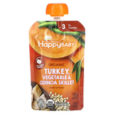 Фото Happy Baby, от 7 месяцев, органические сковороды с индейкой, овощами и киноа, 99 г (3,5 унции)