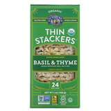 Фото Organic Thin Stackers, Puffed Grain Cakes, Basil & Thyme, Lightly Salted, 24 Rice Cakes, 6 oz (168 g)