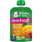 Фото Organic for Baby, Wonder Foods, манго, яблоко, морковь и капуста, 99 г (3,5 унции)