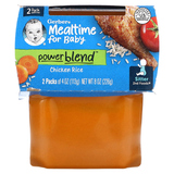 Фото Mealtime for Baby, смесь Power, 2nd Foods, курица с рисом, 2 пакетика по 113 г (4 унции)