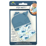 Фото Itzy Mitt, Food Grade Silicone Teether, 3+ Months, Whale, 1 Teether