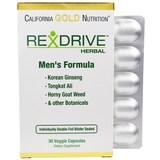 Фото Rexdrive Herbal, формула для мужчин, 30 растительных капсул