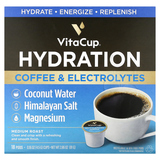 Фото Hydration, кофе и электролиты, средней обжарки, 18 капсул по 4,5 г (0,16 унции)