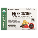 Фото Energizing, кофе с суперфудами, средней обжарки, 10 чашек по 11,5 г (0,41 унции)