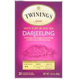 Фото 100% Pure Black Tea, Darjeeling , 20 Individual Tea Bags, 1.41 oz (40 g)
