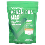 Фото Vegan DHA Max, апельсин, 60 индивидуальных пакетиков по 2,5 г