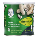 Фото Organic Lil' Crunchies, White Bean Hummus, Toddler, 12+ Months, 1.59 oz (45 g)