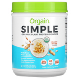 Фото Simple, Organic Plant Protein Powder, Peanut Butter, 1.25 lb (567 g)