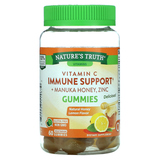 Фото Vitamin C Immune Support + Manuka Honey, Zinc, Natural Honey Lemon, 60 Vegetarian Gummies