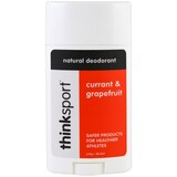 Фото Thinksport, натуральный дезодорант, смородина и грейпфрут, 2,9 унц. (85,8 мл)