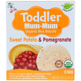 Фото Печенье с органическим рисом Toddler Mum-Mum, батат и гранат, 12 упаковок, 60 г