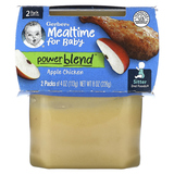 Фото Mealtime for Baby, PowerBlend, 2nd Foods, курица с яблоком, 2 пакетика по 113 г (4 унции)