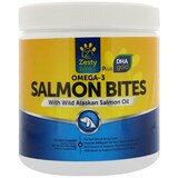 Фото Омега-3, Salmon Bites из рыбьего жира промыслового лосося с Аляски, 90 жевательных конфет