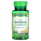 Фото Super Ginseng Complex Plus, маточное молочко, 60 капсул с быстрым высвобождением