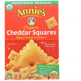Фото Organic Cheddar Squares, Baked Snack Crackers, 7.5 oz (213 g)