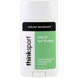 Фото Thinksport, натуральный дезодорант, алоэ и цветок чая, 2,9 унц. (85,8 мл)