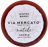 Фото Via Mercato, Natale, свеча, зимняя ягода, 3 унции (85 г)