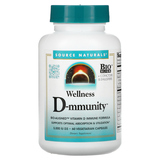 Фото Wellness D-mmunity, Bio-Aligned Vitamin D Immune Formula, 60 Vegetarian Capsules