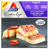 Фото Endulge, Strawberry Cheesecake, 5 Bars, 1.2 oz (34 g) Each