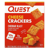Фото Cheese Crackers, Cheddar Blast, 4 Bags, 1.06 oz (30 g) Each