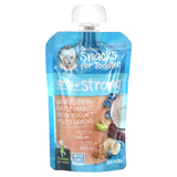 Фото Snacks for Toddler, Grow Strong, от 12 месяцев, банан, голубика, фиолетовый, морковь, греческий йогурт, смесь злаков, 99 г (3,5 унции)