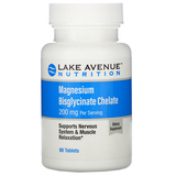 Фото Magnesium Bisglycinate Chelate, 200 mg, 60 Tablets