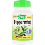 Фото Peppermint Leaf, 350 mg , 100 Vegetarian Capsules