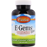 Фото E-Gems Элитные, 1 000 МЕ, 60 мягких таблеток
