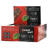 Фото Keto Bar, батончик с пеканом, корицей и молочным шоколадом, 10 батончиков, 32 г (1,1 унции)