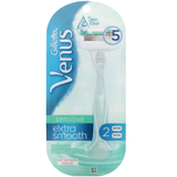 Фото Venus, Sensitive Extra Smooth, 1 бритвенный станок + 2 кассеты