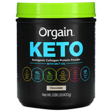 Фото Keto, Ketogenic Collagen Protein Powder with MCT Oil, Chocolate, 0.88 lb (400 g)