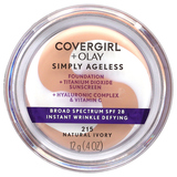Фото Olay Simply Ageless, тональный крем, SPF 28, оттенок 215, натуральная слоновая кость, 12 г (0,4 унции)