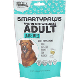 Фото SmartyPaws, комплексная добавка «5 в 1», для взрослых собак крупных пород, 60 мягких жевательных таблеток