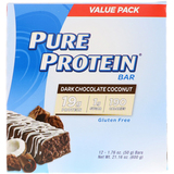 Фото Pure Protein Bar, Dark Chocolate Coconut, 12 Bars, 1.76 oz (50 g) Each