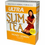 Фото Чай для похудения Ultra Slim, мед с лимоном, 24 пакетика травяного чая, 1,69 унции (48 г)