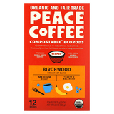 Фото Organic Birchwood Breakfast Blend, Medium Roast , 12 Pods, 0.36 oz (10.25 g) Each