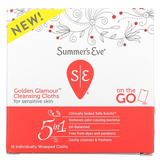 Фото 5 In 1 Golden Glamour Cleansing Cloths, On-The-Go, 16 Individually Wrapped Cloths