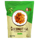 Фото Coconut Roll with Black Sesame Seeds, Original, 3.53 oz (100 g)