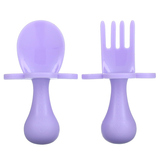 Фото Ergonomic Utensils with Travel Case, 6m+, Lavender, 1 Set