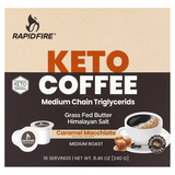 Фото Keto Coffee Pod, карамель макиато, средней обжарки, 16 капсул, 240 г (8,46 унции)