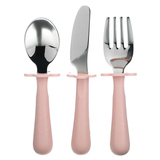 Фото Stainless Steel Fork, Knife & Spoon Set, 18m+, Blush, 1 Set