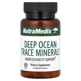 Фото Deep Ocean Trace Minerals, микроэлементы для поддержки энергии и жизнеспособности, 60 растительных капсул