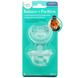 Фото Balance + Pacifiers, цилиндрические, для детей 0–6 месяцев, 2 силиконовые пустышки
