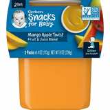 Фото Snacks For Baby, 2nd Foods, манго и яблоко, 2 пакетика, 113 г (4 унции)