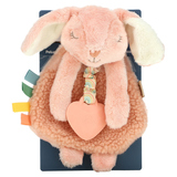 Фото Itzy Lovey, Plush Lovey With силиконовый прорезыватель, для детей от 0 месяцев, Ana The Bunny, 1 прорезыватель для зубов